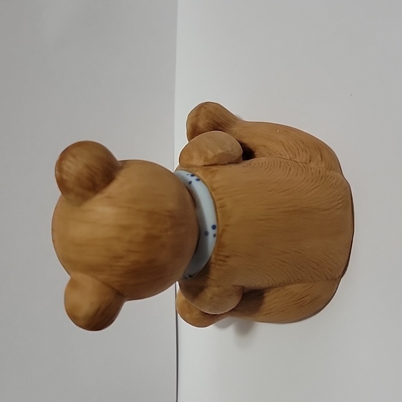 Homco Porcelain Teddy Bear With Honey Pot - Picture 3 of 6